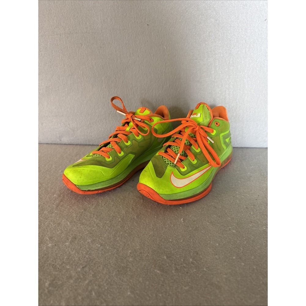 Nike Air Max LeBron XI 11 Low GS Shoes - 6.5Y‎ Electric Green 644534-300
